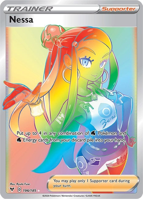 Image for Nessa (Secret) (196/185) (SWSH04: Vivid Voltage) (SWSH04) - Pokemon