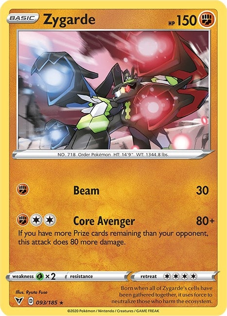 Image for Zygarde (093/185) (SWSH04: Vivid Voltage) (SWSH04) - Pokemon