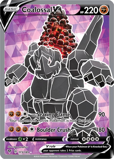 Image for Coalossal V (Full Art) (173/185) (SWSH04: Vivid Voltage) (SWSH04) - Pokemon