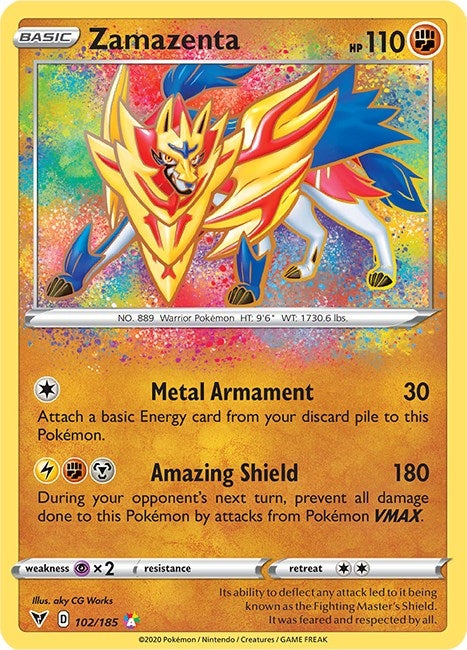 Image for Zamazenta (102/185) (SWSH04: Vivid Voltage) (SWSH04) - Pokemon