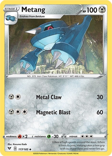 Image for Metang (117/185) (SWSH04: Vivid Voltage) (SWSH04) - Pokemon