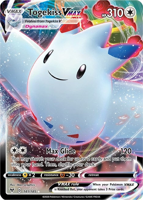 Image for Togekiss VMAX (141/185) (SWSH04: Vivid Voltage) (SWSH04) - Pokemon