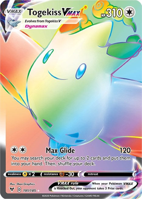 Image for Togekiss VMAX (Secret) (191/185) (SWSH04: Vivid Voltage) (SWSH04) - Pokemon