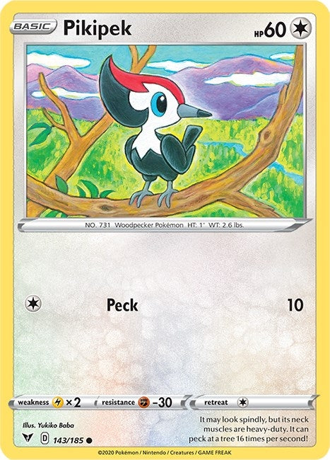 Image for Pikipek (143/185) (SWSH04: Vivid Voltage) (SWSH04) - Pokemon