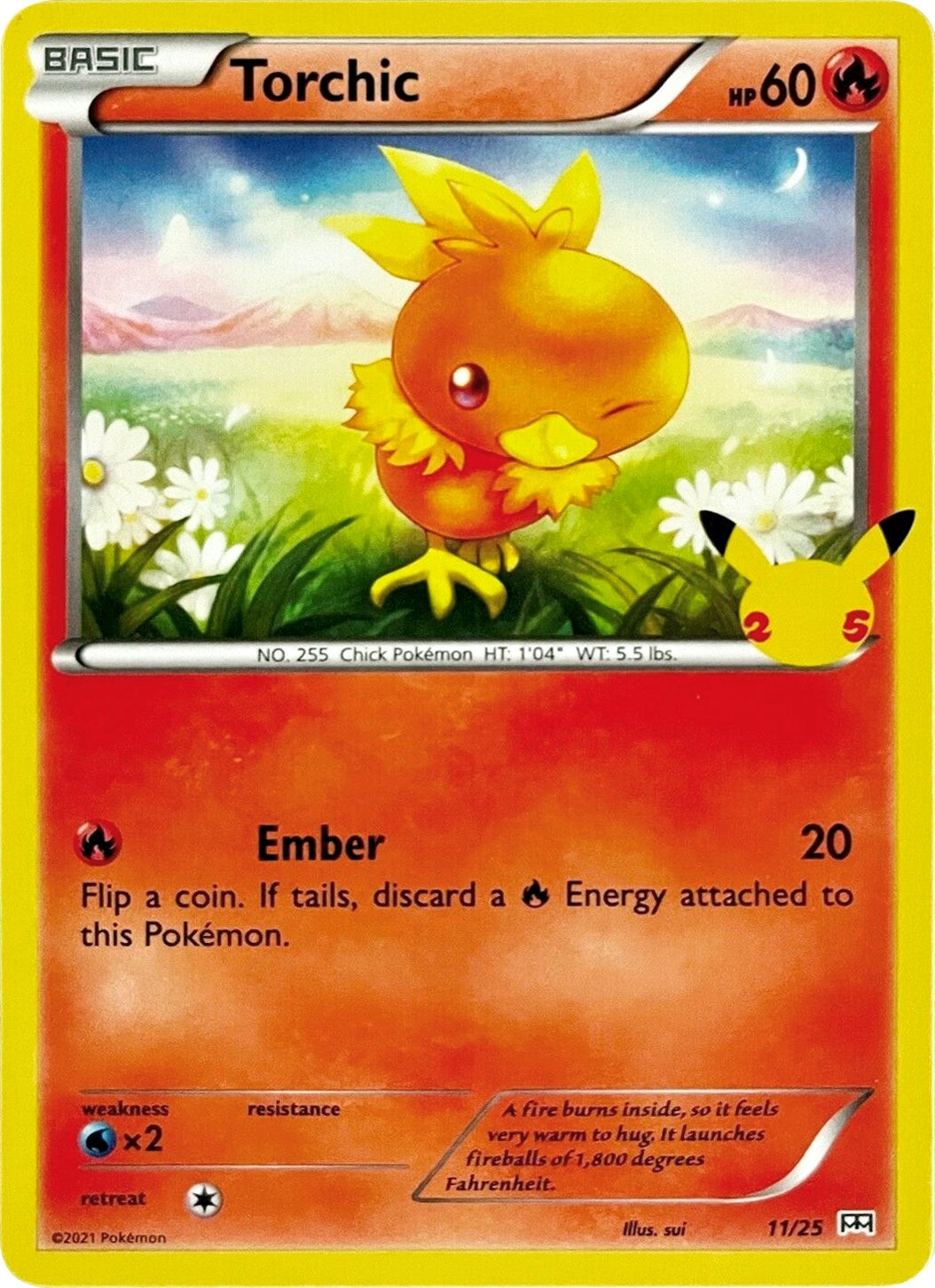 Torchic (011/025) (McDonald's 25th Anniversary Promos)