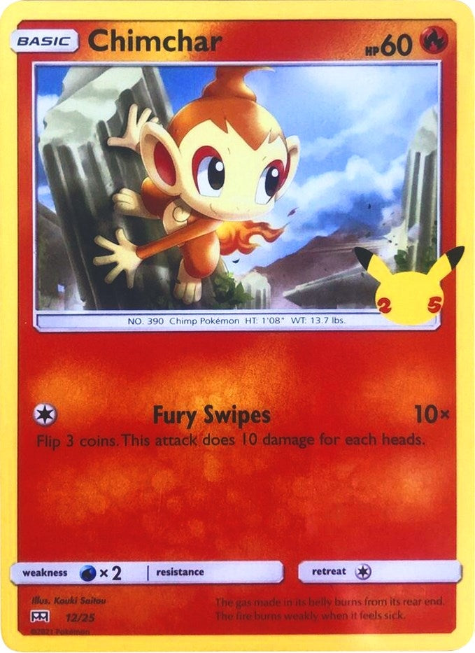 Chimchar (012/025) (McDonald's 25th Anniversary Promos)