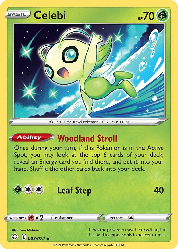 Image for Celebi (003/072) (Shining Fates) (SHF) - Pokemon