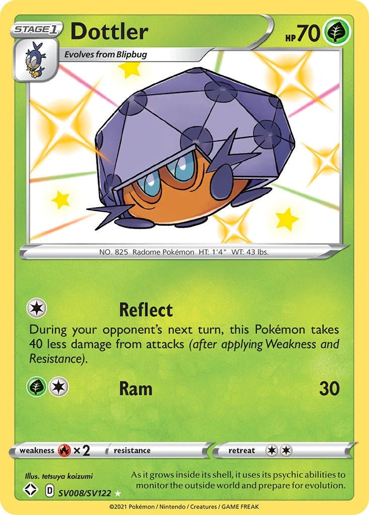Image for Dottler (SV008/SV122) (Shining Fates: Shiny Vault) (SHFSV) - Pokemon