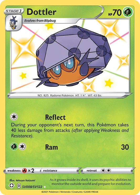 Image for Dottler (SV008/SV122) (Shining Fates: Shiny Vault) (SHFSV) - Pokemon