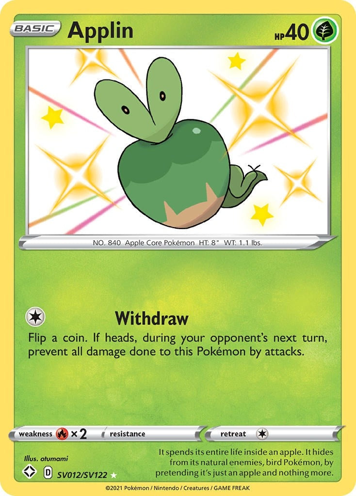 Image for Applin (SV012/SV122) (Shining Fates: Shiny Vault) (SHFSV) - Pokemon