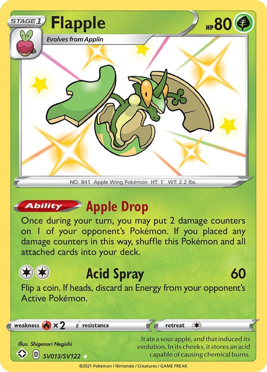 Image for Flapple (SV013/SV122) (Shining Fates: Shiny Vault) (SHFSV) - Pokemon