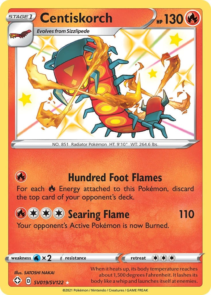 Image for Centiskorch (SV019/SV122) (Shining Fates: Shiny Vault) (SHFSV) - Pokemon