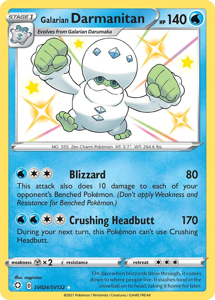 Image for Galarian Darmanitan (SV024/SV122) (Shining Fates: Shiny Vault) (SHFSV) - Pokemon