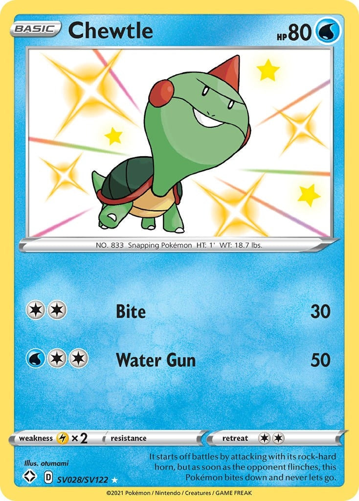 Image for Chewtle (SV028/SV122) (Shining Fates: Shiny Vault) (SHFSV) - Pokemon