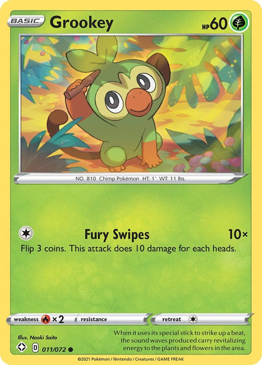 Image for Grookey (011/072) (Shining Fates) (SHF) - Pokemon