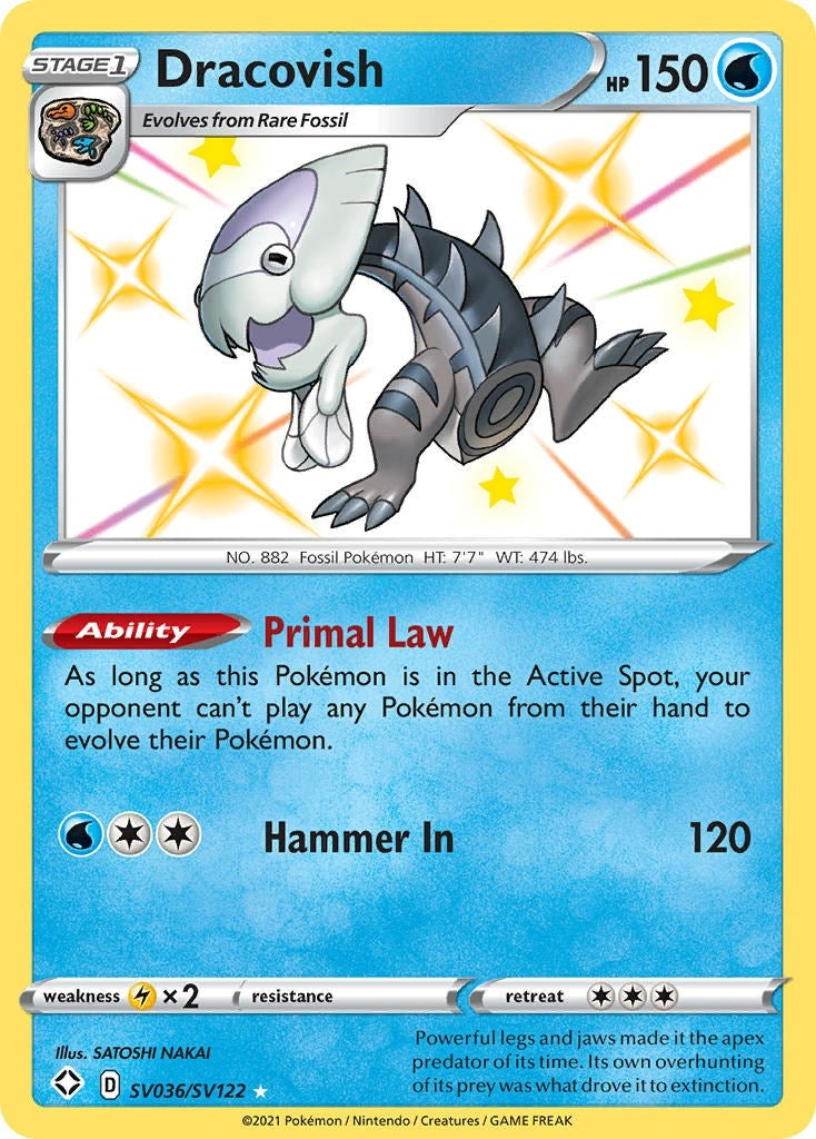 Image for Dracovish (SV036/SV122) (Shining Fates: Shiny Vault) (SHFSV) - Pokemon