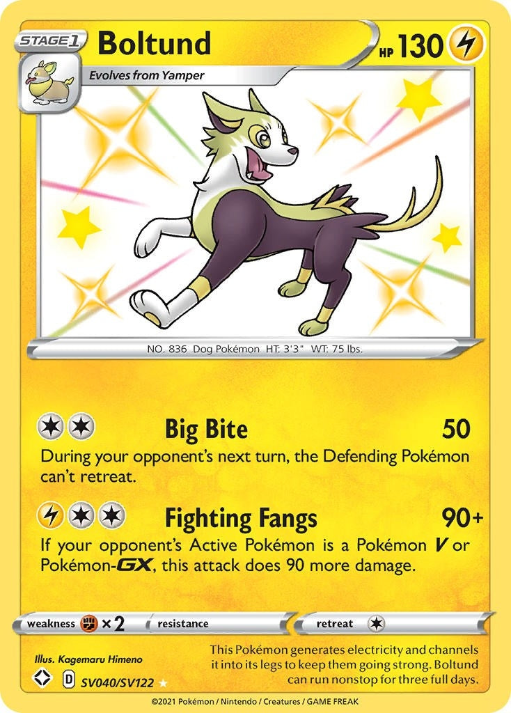 Image for Boltund (SV040/SV122) (Shining Fates: Shiny Vault) (SHFSV) - Pokemon