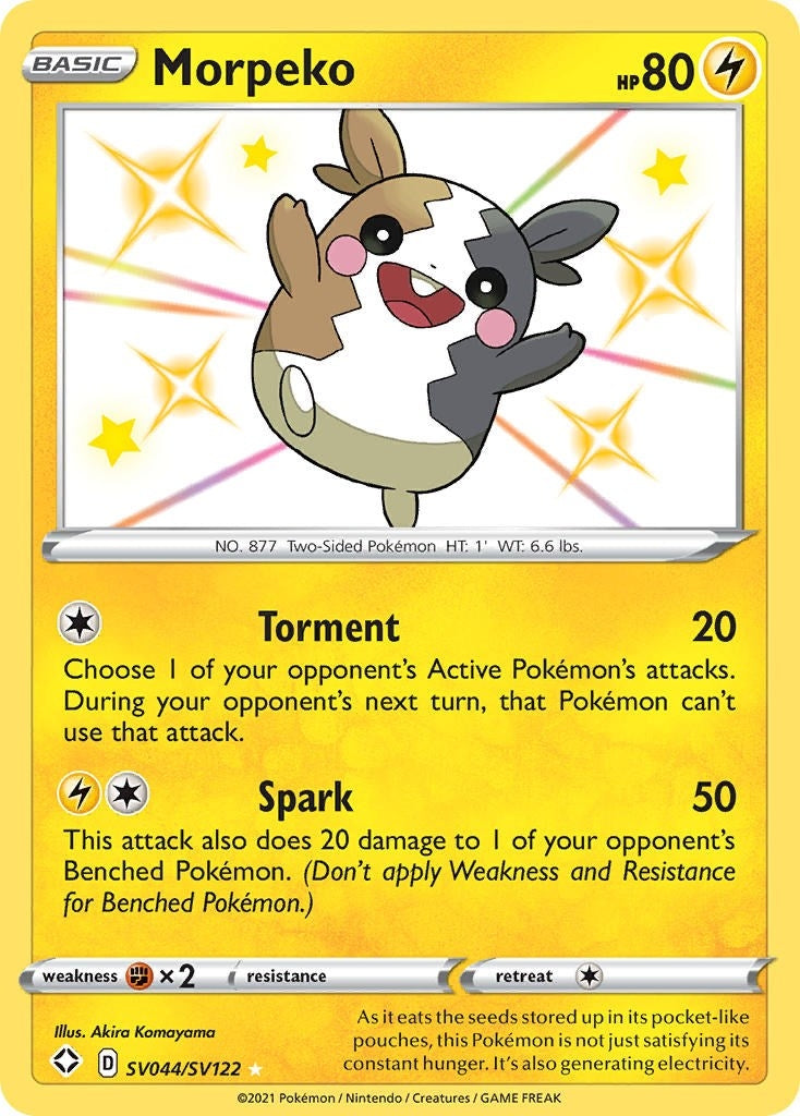 Image for Morpeko (SV044/SV122) (Shining Fates: Shiny Vault) (SHFSV) - Pokemon