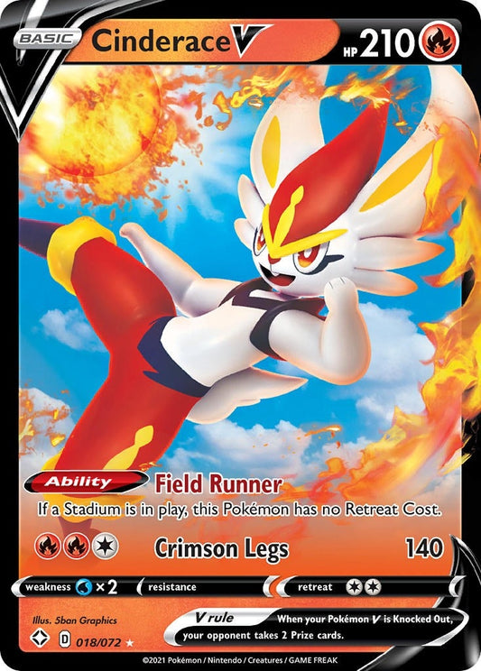 Image for Cinderace V (018/072) (Shining Fates) (SHF) - Pokemon