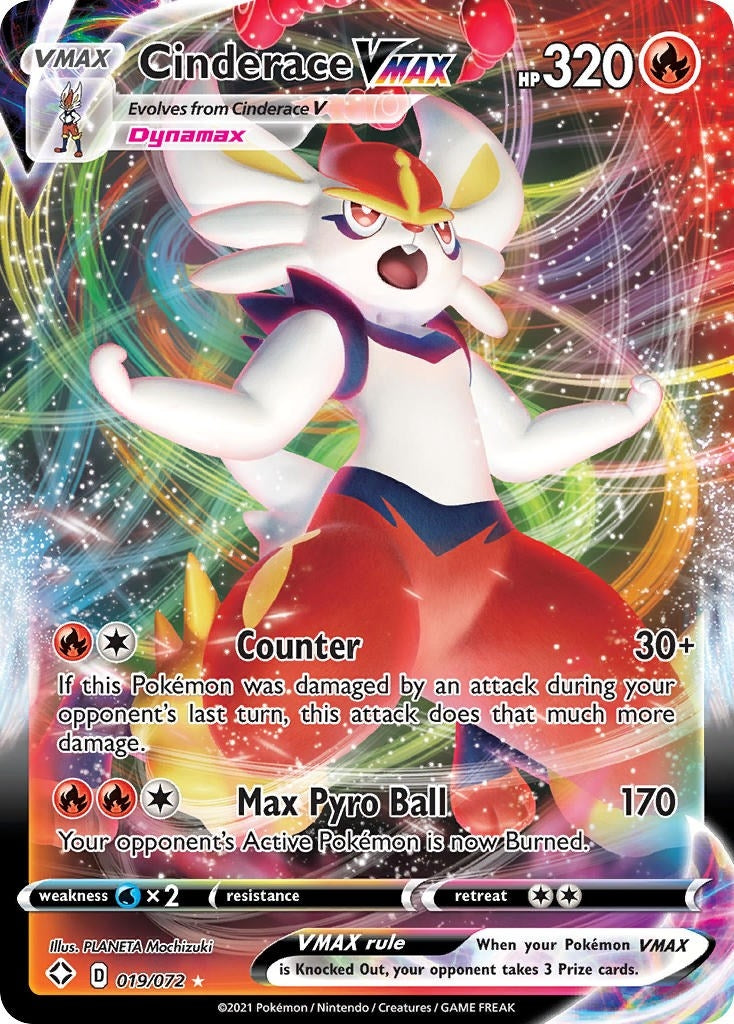 Image for Cinderace VMAX (019/072) (Shining Fates) (SHF) - Pokemon