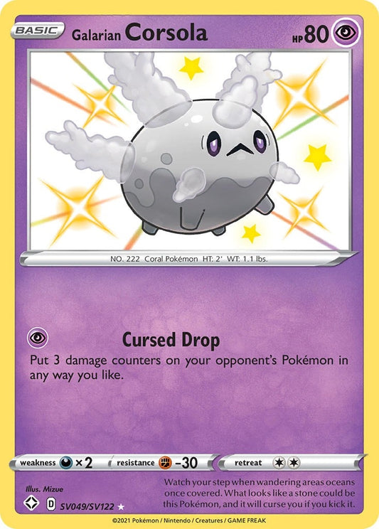 Image for Galarian Corsola (SV049/SV122) (Shining Fates: Shiny Vault) (SHFSV) - Pokemon
