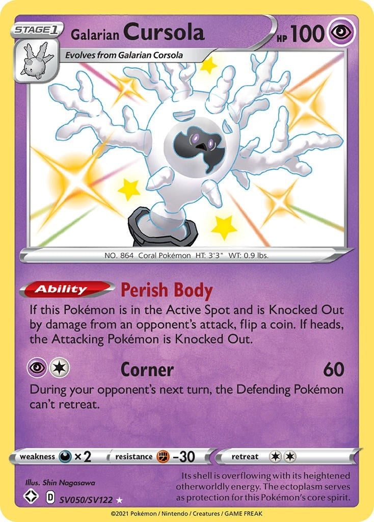 Image for Galarian Cursola (SV050/SV122) (Shining Fates: Shiny Vault) (SHFSV) - Pokemon