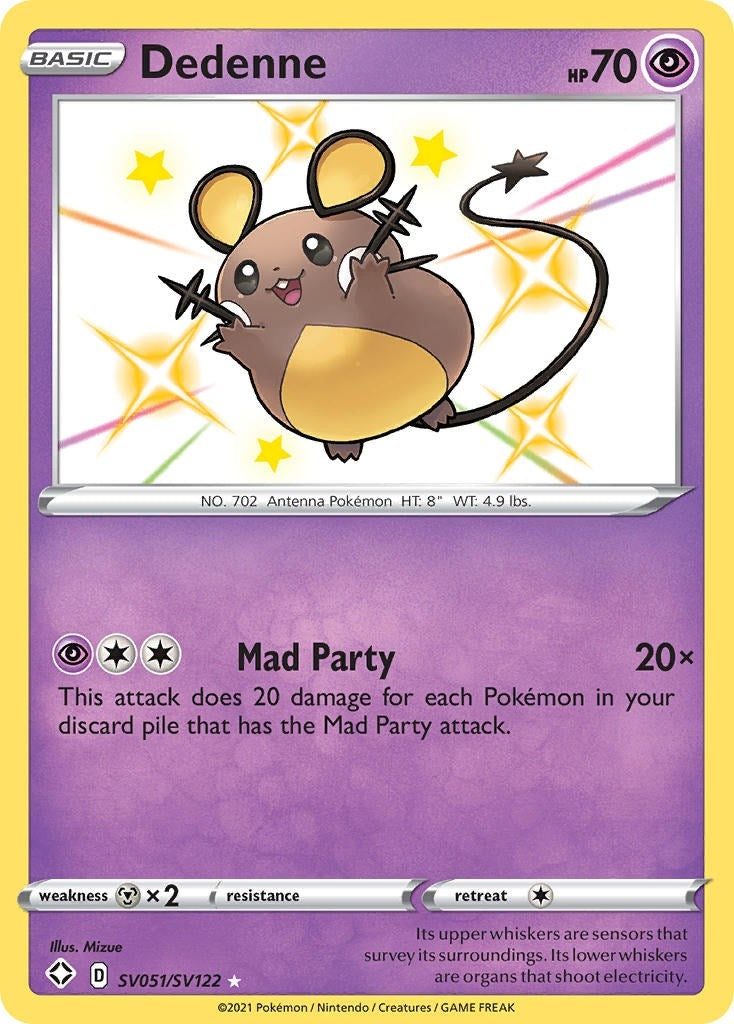 Image for Dedenne (SV051/SV122) (Shining Fates: Shiny Vault) (SHFSV) - Pokemon