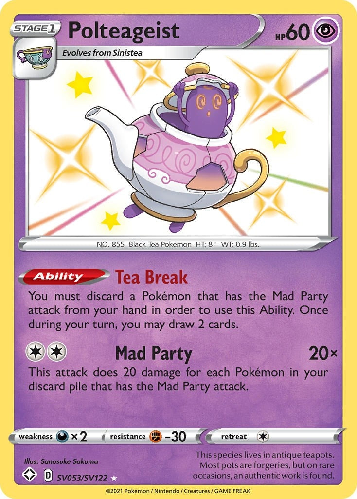 Image for Polteageist (SV053/SV122) (Shining Fates: Shiny Vault) (SHFSV) - Pokemon