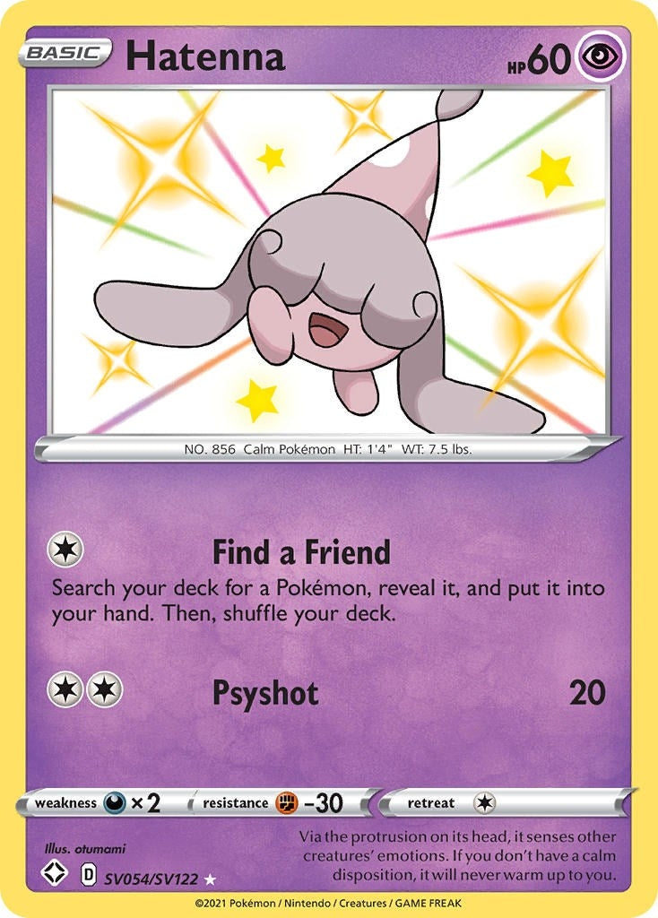 Image for Hatenna (SV054/SV122) (Shining Fates: Shiny Vault) (SHFSV) - Pokemon
