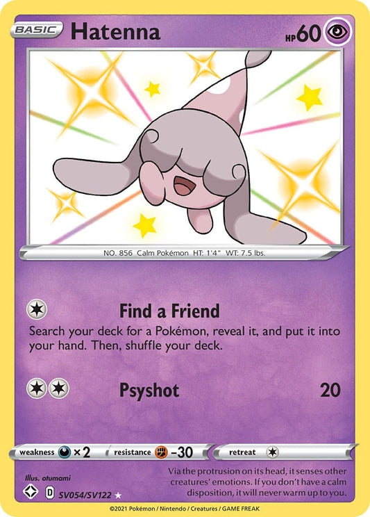Image for Hatenna (SV054/SV122) (Shining Fates: Shiny Vault) (SHFSV) - Pokemon