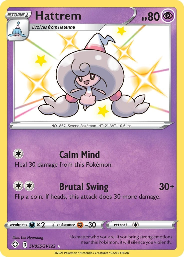 Image for Hattrem (SV055/SV122) (Shining Fates: Shiny Vault) (SHFSV) - Pokemon
