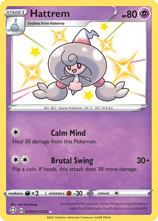 Image for Hattrem (SV055/SV122) (Shining Fates: Shiny Vault) (SHFSV) - Pokemon