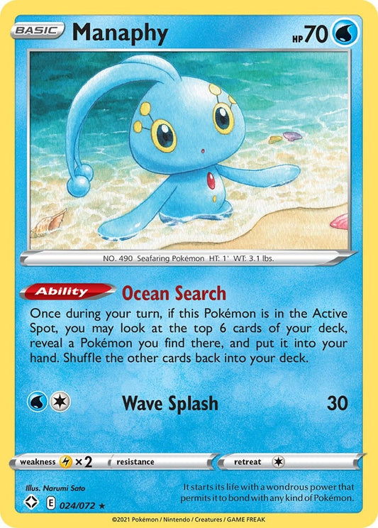 Image for Manaphy (024/072) (Shining Fates) (SHF) - Pokemon
