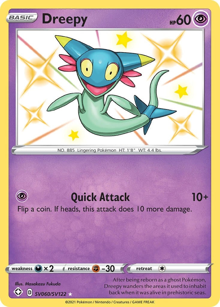 Image for Dreepy (SV060/SV122) (Shining Fates: Shiny Vault) (SHFSV) - Pokemon