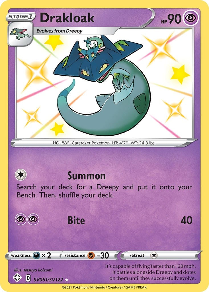 Image for Drakloak (SV061/SV122) (Shining Fates: Shiny Vault) (SHFSV) - Pokemon