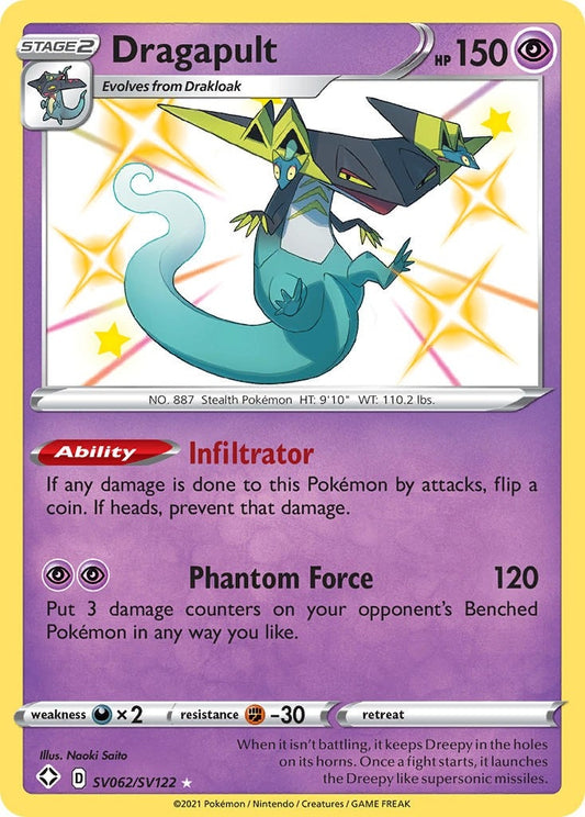 Image for Dragapult (SV062/SV122) (Shining Fates: Shiny Vault) (SHFSV) - Pokemon
