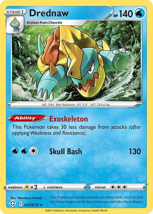Image for Drednaw (027/072) (Shining Fates) (SHF) - Pokemon