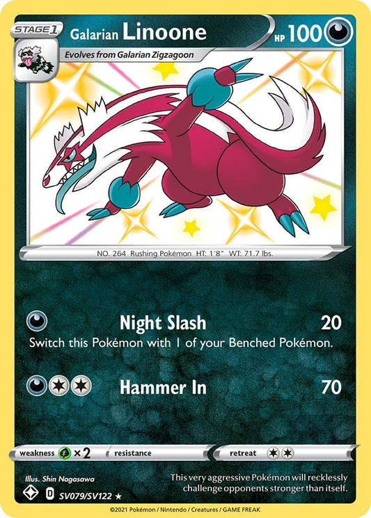 Image for Galarian Linoone (SV079/SV122) (Shining Fates: Shiny Vault) (SHFSV) - Pokemon