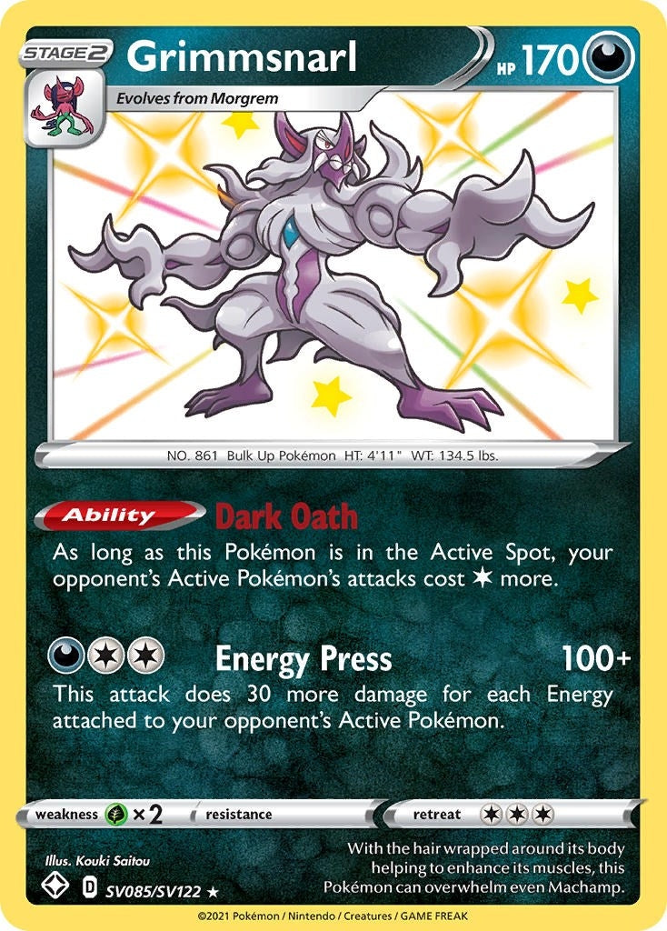 Image for Grimmsnarl (SV085/SV122) (Shining Fates: Shiny Vault) (SHFSV) - Pokemon