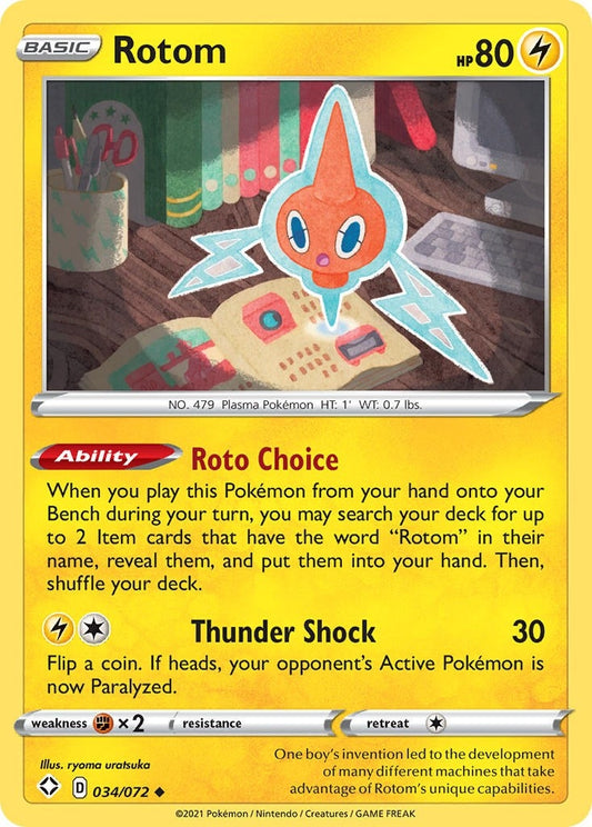 Image for Rotom (034/072) (Shining Fates) (SHF) - Pokemon