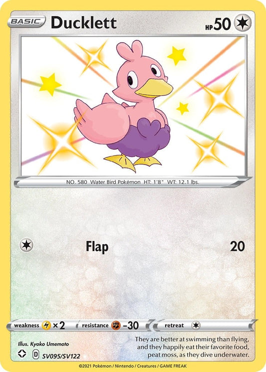 Image for Ducklett (SV095/SV122) (Shining Fates: Shiny Vault) (SHFSV) - Pokemon