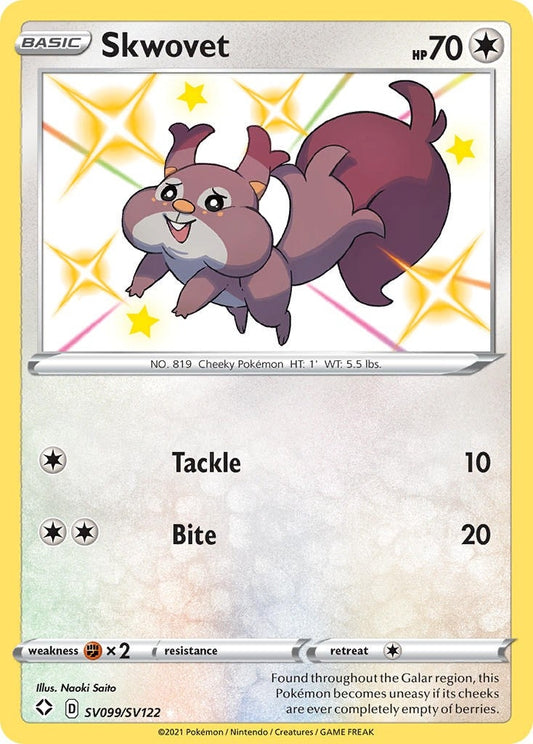 Image for Skwovet (SV099/SV122) (Shining Fates: Shiny Vault) (SHFSV) - Pokemon