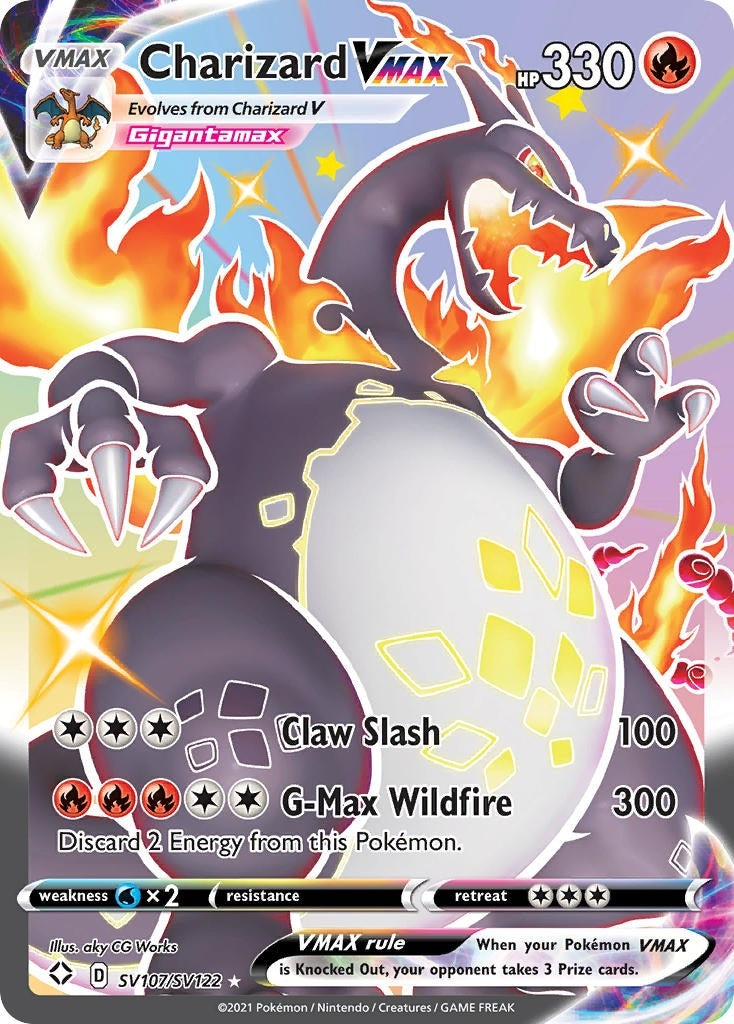 Image for Charizard VMAX (SV107/SV122) (Shining Fates: Shiny Vault) (SHFSV) - Pokemon
