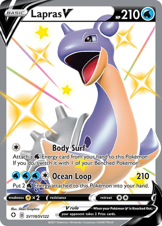 Image for Lapras V (SV110/SV122) (Shining Fates: Shiny Vault) (SHFSV) - Pokemon