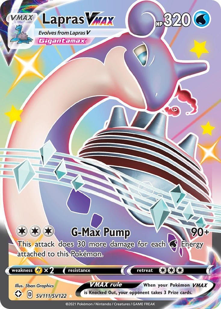 Image for Lapras VMAX (SV111/SV122) (Shining Fates: Shiny Vault) (SHFSV) - Pokemon