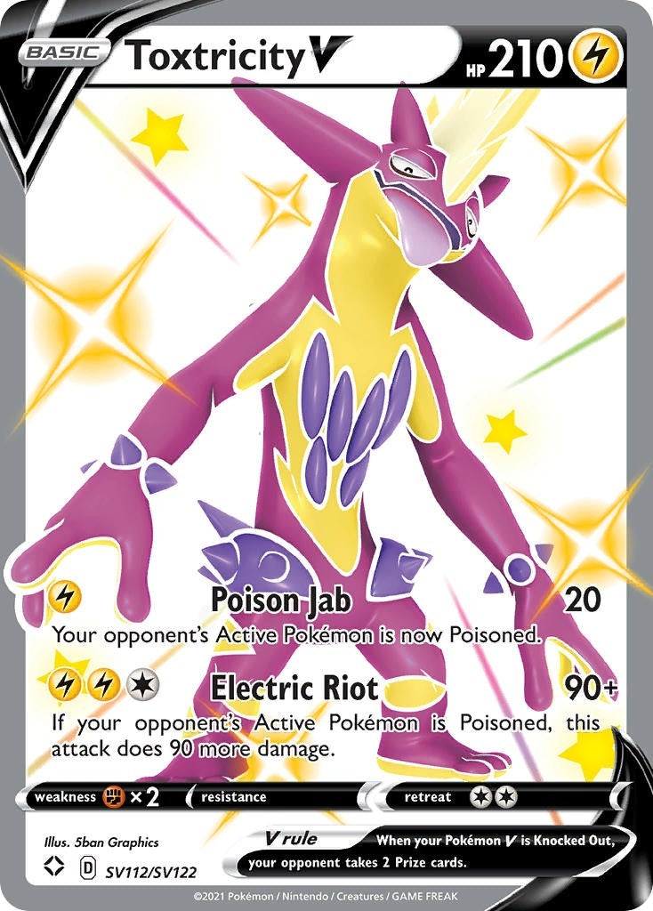 Image for Toxtricity V (SV112/SV122) (Shining Fates: Shiny Vault) (SHFSV) - Pokemon