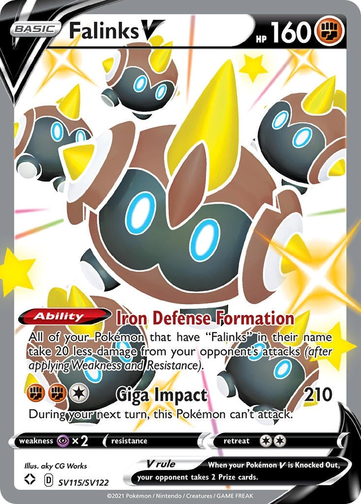 Image for Falinks V (SV115/SV122) (Shining Fates: Shiny Vault) (SHFSV) - Pokemon