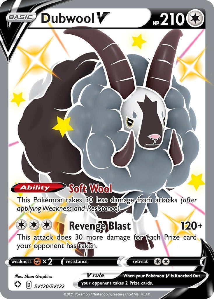 Image for Dubwool V (SV120/SV122) (Shining Fates: Shiny Vault) (SHFSV) - Pokemon