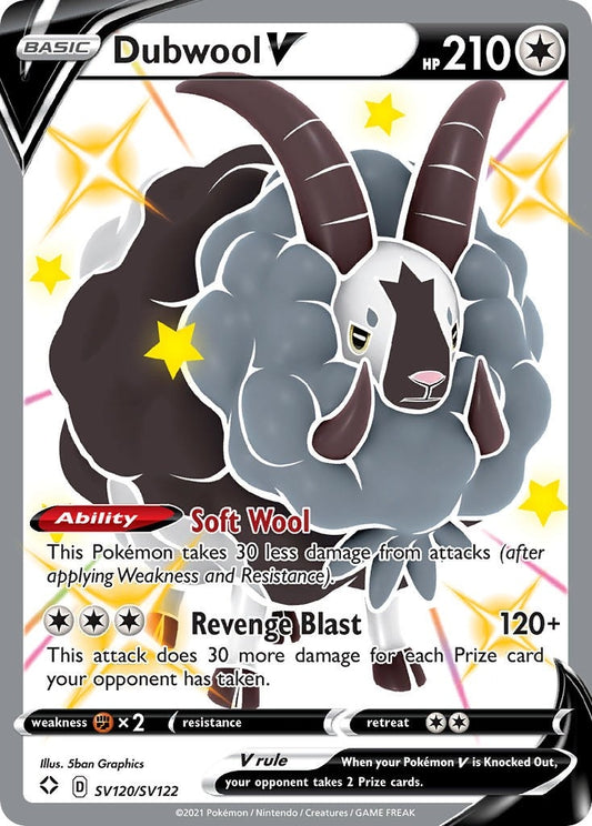 Image for Dubwool V (SV120/SV122) (Shining Fates: Shiny Vault) (SHFSV) - Pokemon