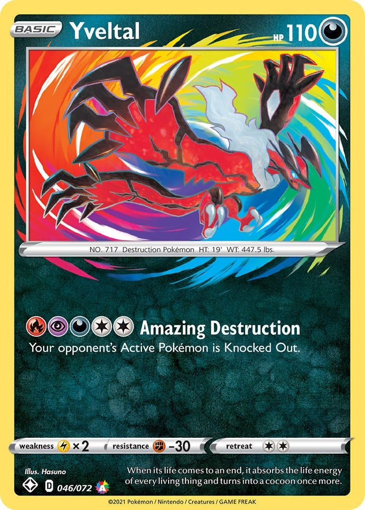 Image for Yveltal (046/072) (Shining Fates) (SHF) - Pokemon